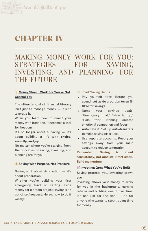 Let's Talk About Finance Basics For Young Women.