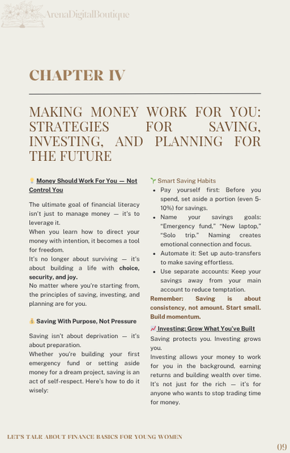 Let's Talk About Finance Basics for Young Women