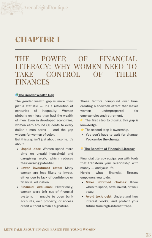 Let's Talk About Finance Basics For Young Women.