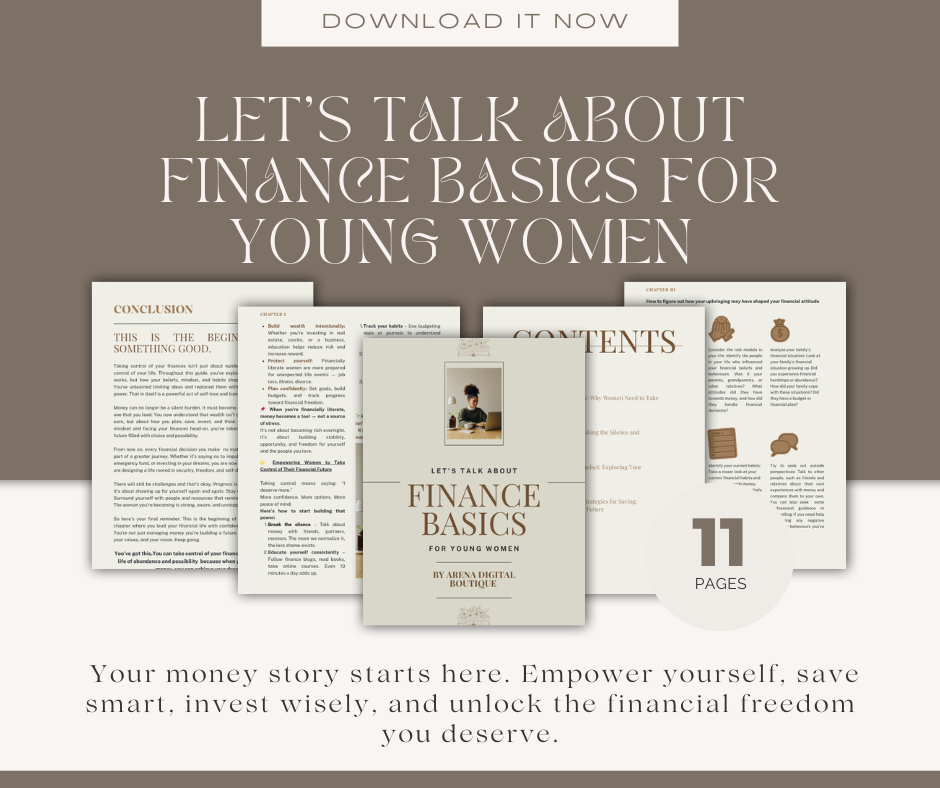 Let's Talk About Finance Basics For Young Women.